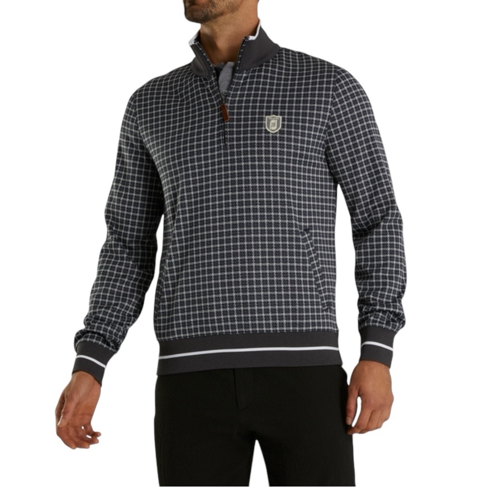 Todd Snyder X Footjoy Quarter-Zip Double Knit Jacquard Sweatshirt-Limited